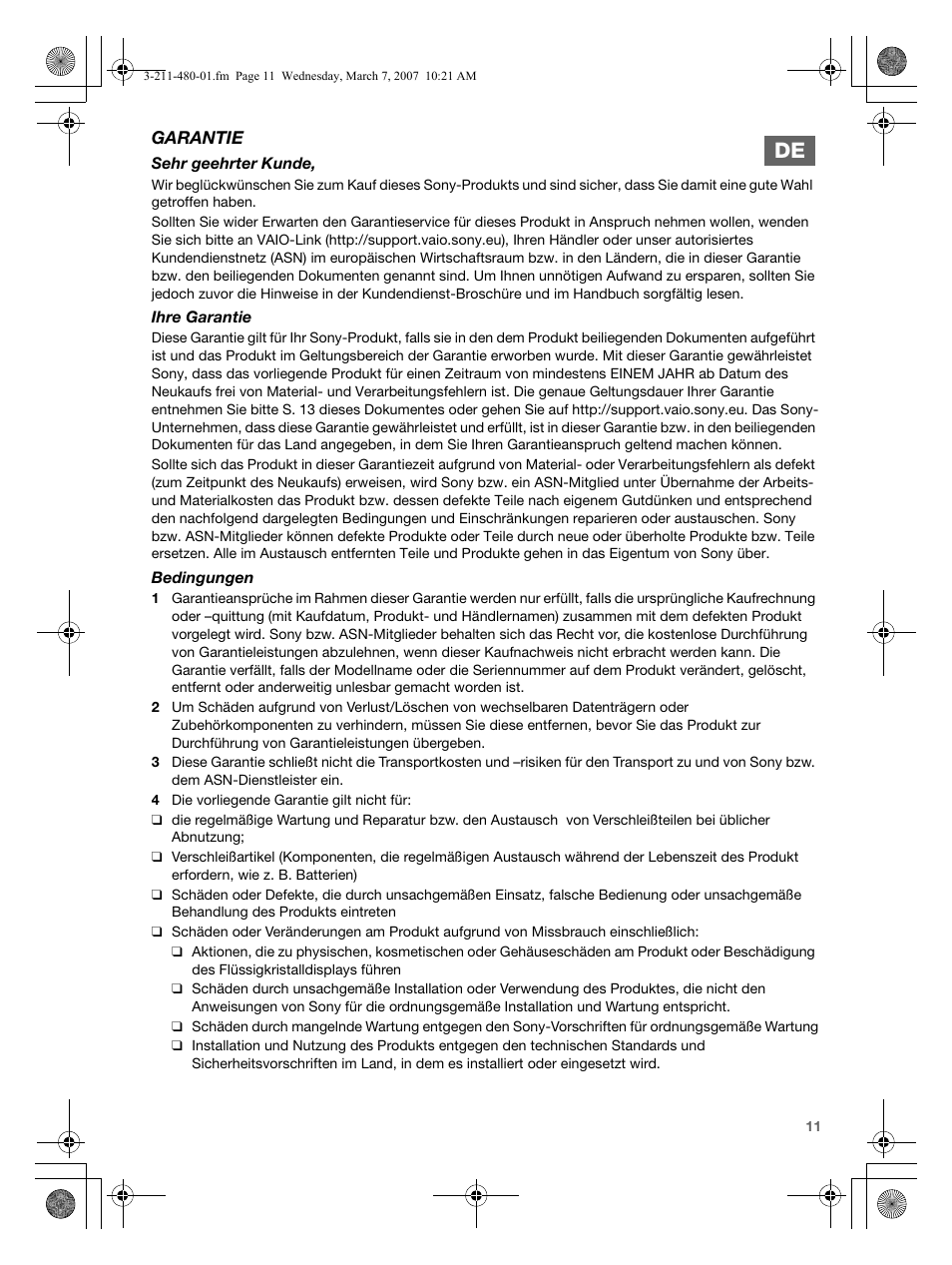 Sony VGN-AR41MR User Manual | Page 11 / 60