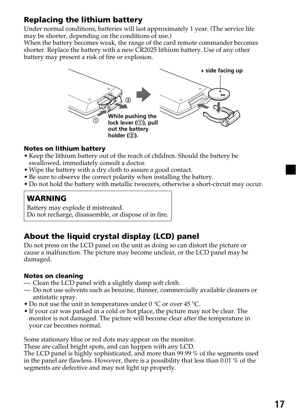 Sony XVM-F65 User Manual | Page 17 / 92