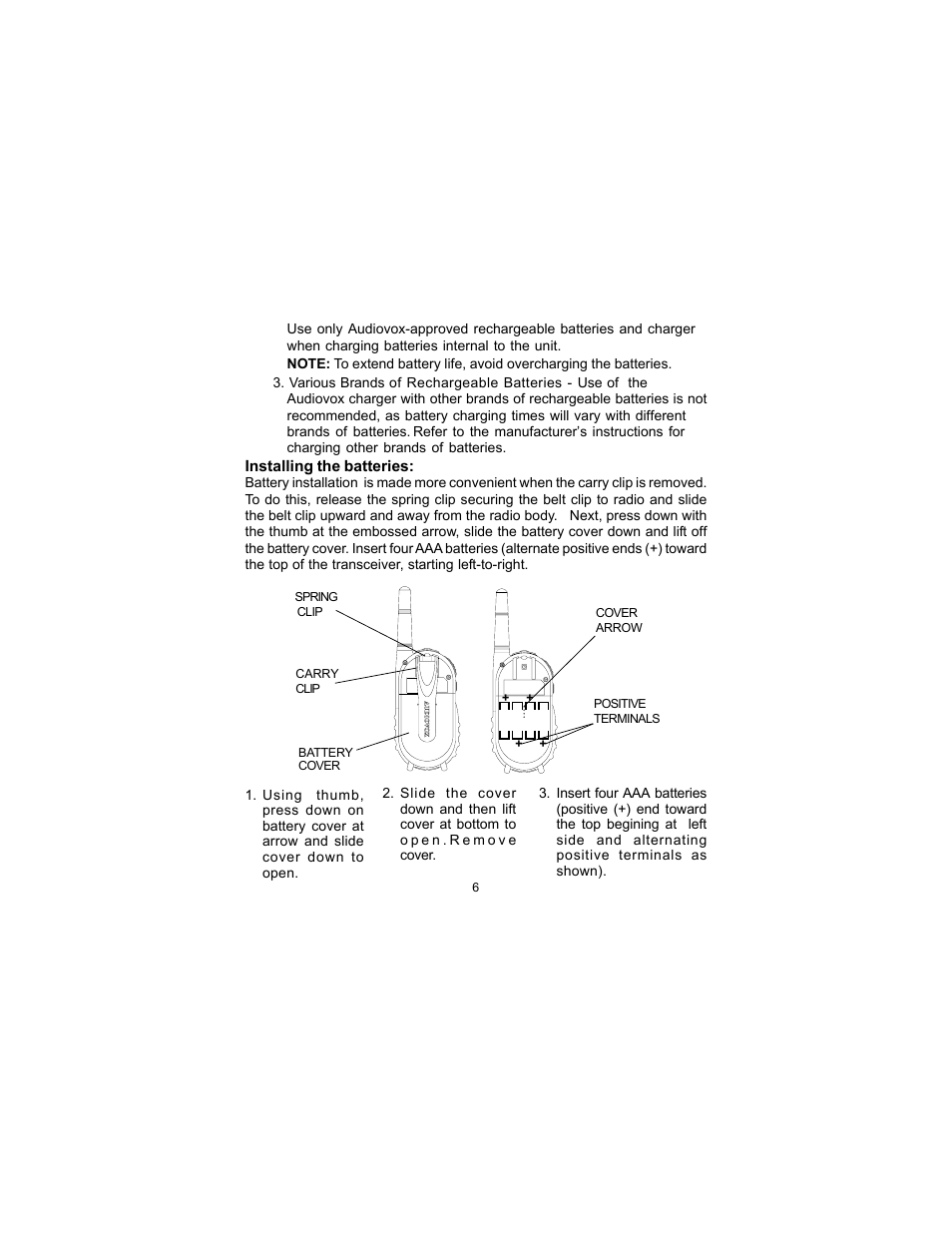 Audiovox GMRS1100-2CH User Manual | Page 6 / 24