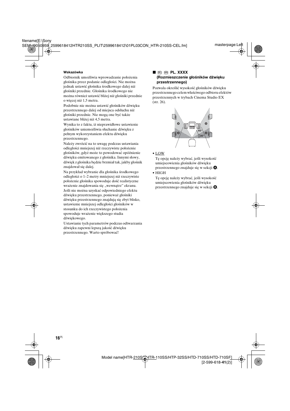 Sony HTD-710SF User Manual | Page 16 / 92