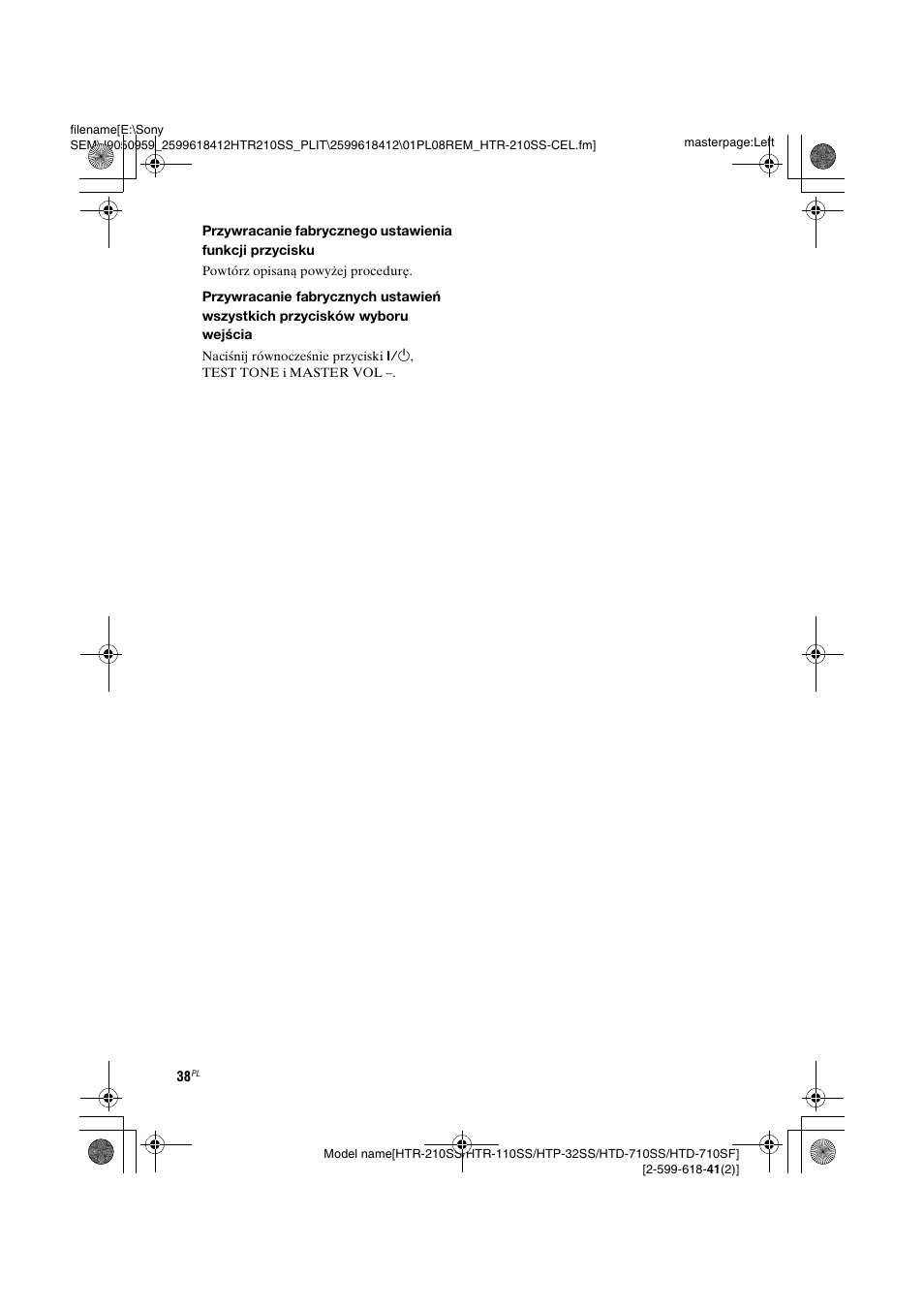Sony HTD-710SF User Manual | Page 38 / 92