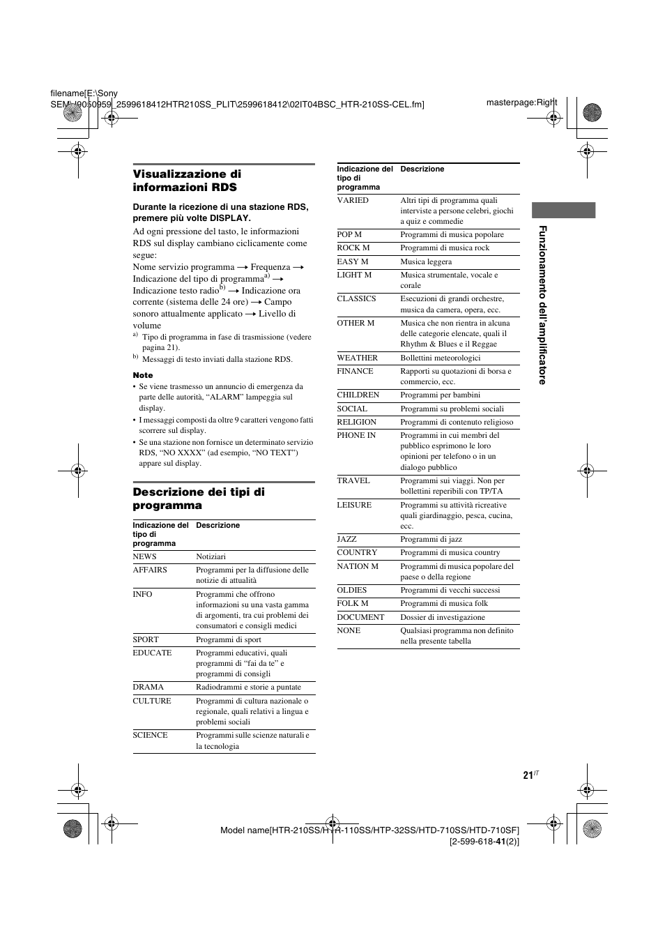 Sony HTD-710SF User Manual | Page 67 / 92