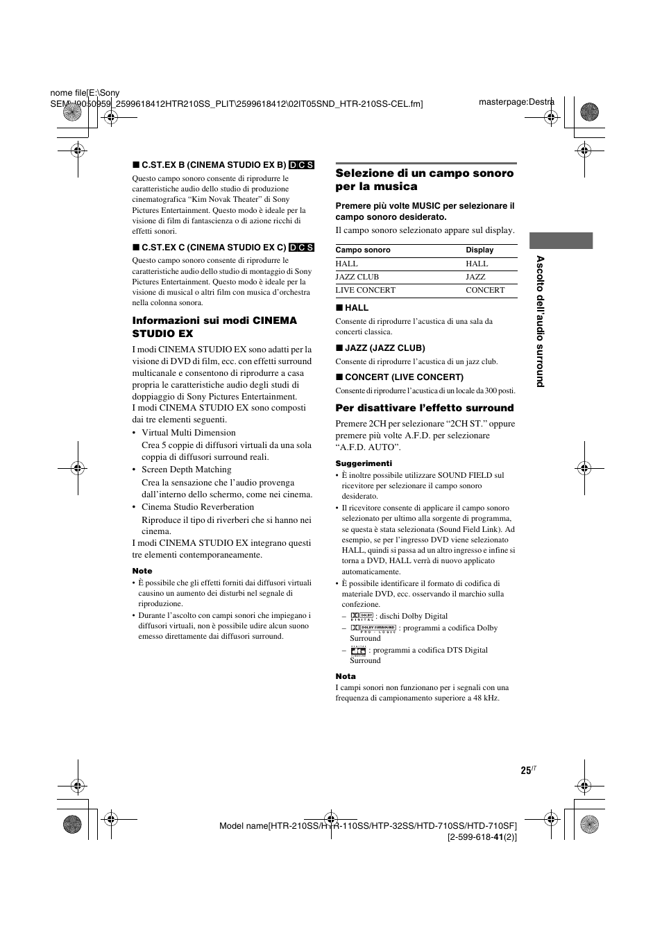 Sony HTD-710SF User Manual | Page 71 / 92