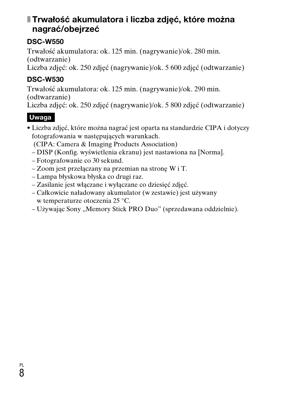 Sony DSC-W550 User Manual | Page 166 / 427
