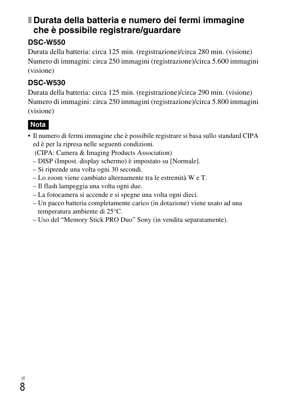 Sony DSC-W550 User Manual | Page 54 / 427