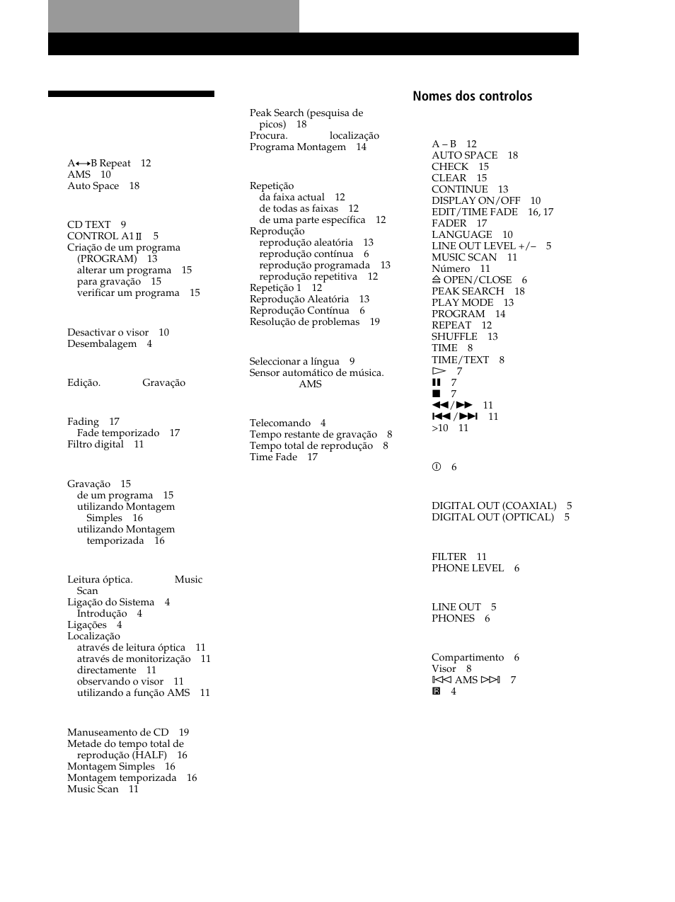 Índice | Sony CDP-XB630 User Manual | Page 100 / 104