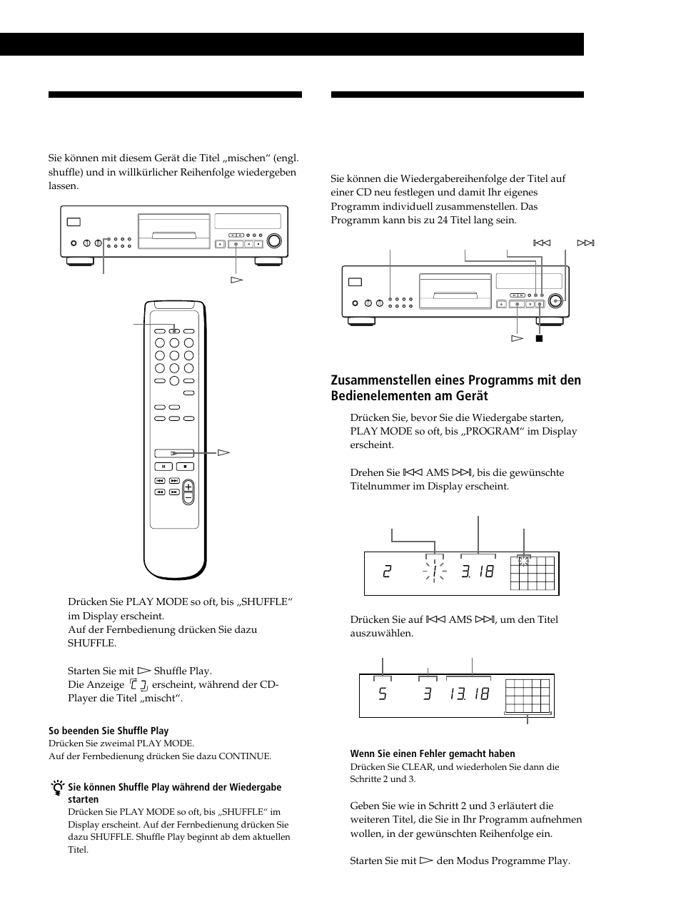 Wiedergeben von cds | Sony CDP-XB630 User Manual | Page 13 / 104