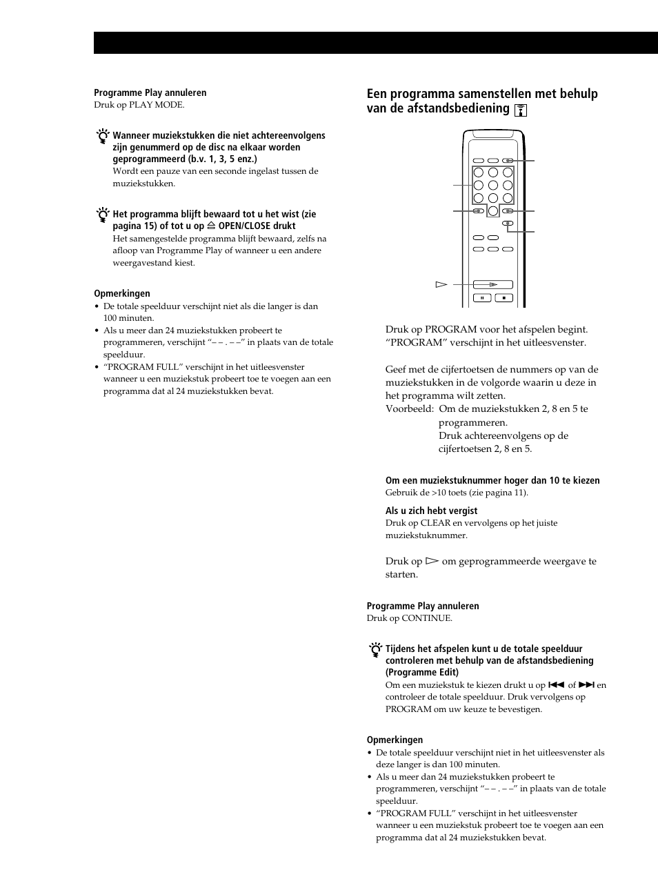 Cd’s afspelen | Sony CDP-XB630 User Manual | Page 33 / 104