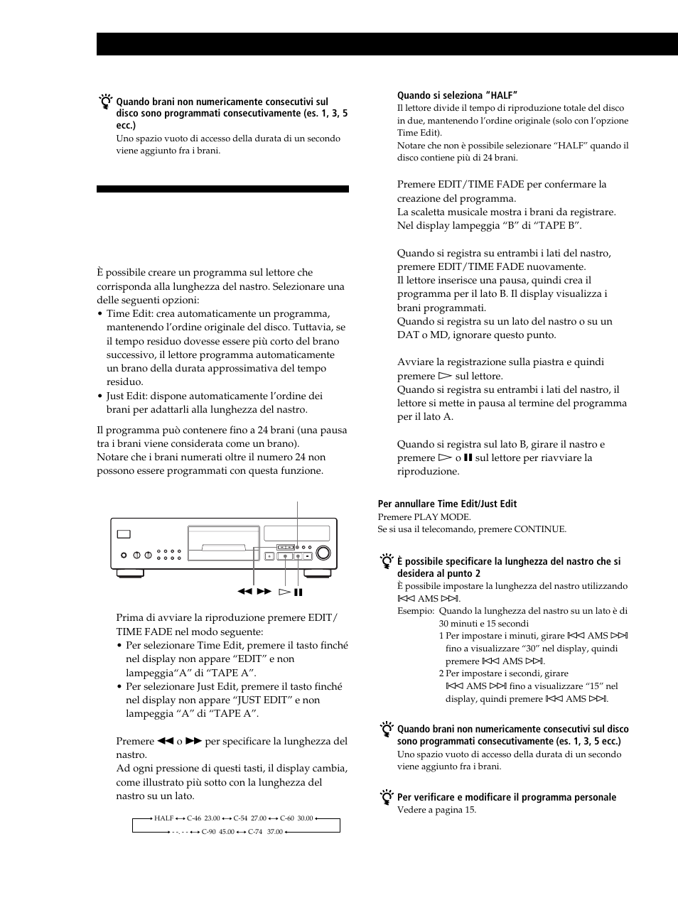 Registrazione da cd | Sony CDP-XB630 User Manual | Page 55 / 104