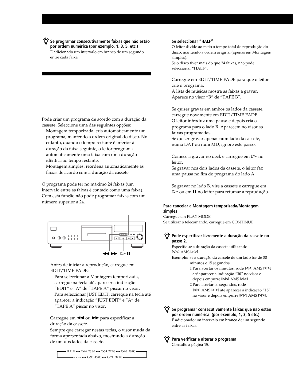 Gravar a partir de um cd | Sony CDP-XB630 User Manual | Page 95 / 104