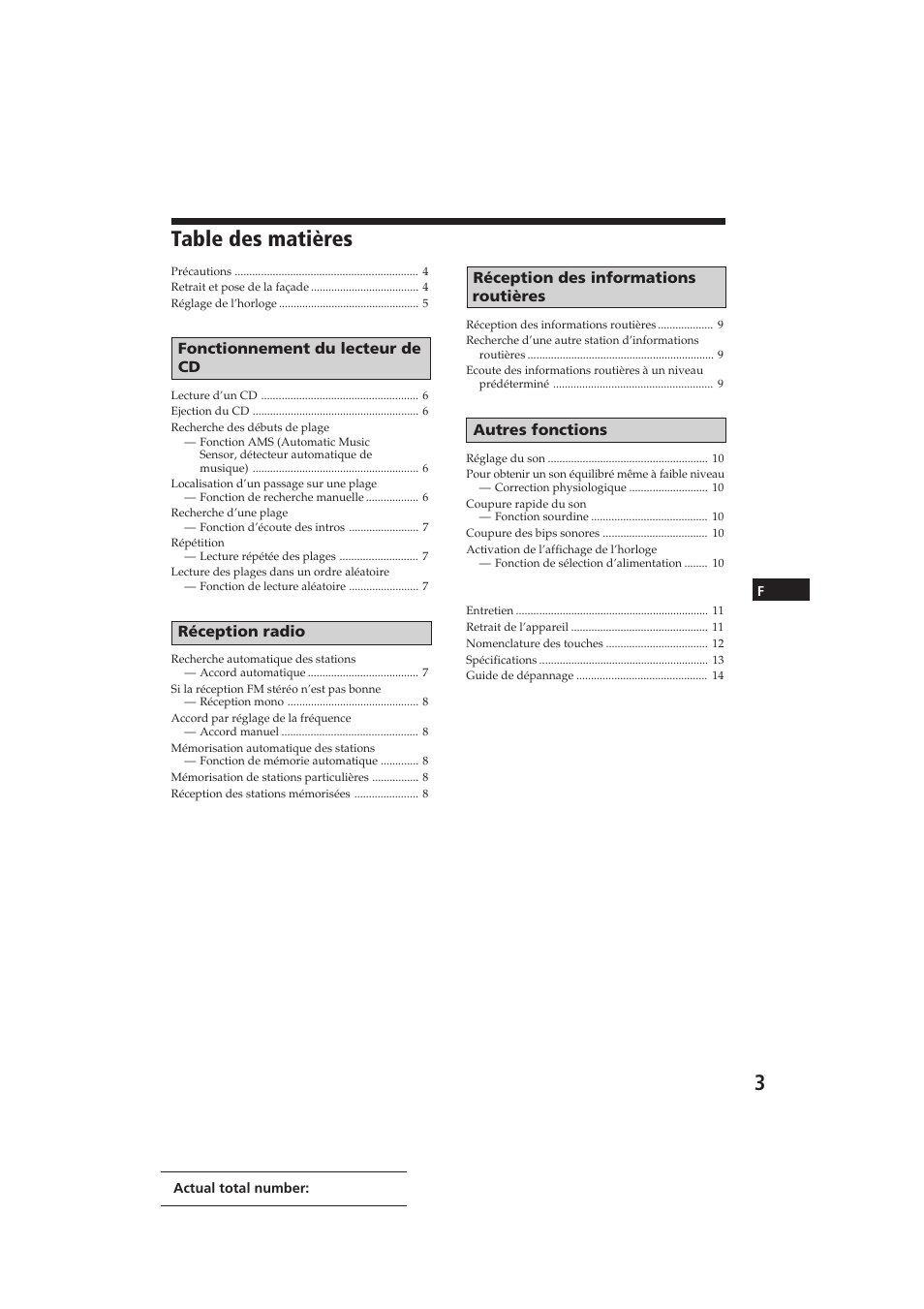 Sony CDX-3002 User Manual | Page 17 / 61