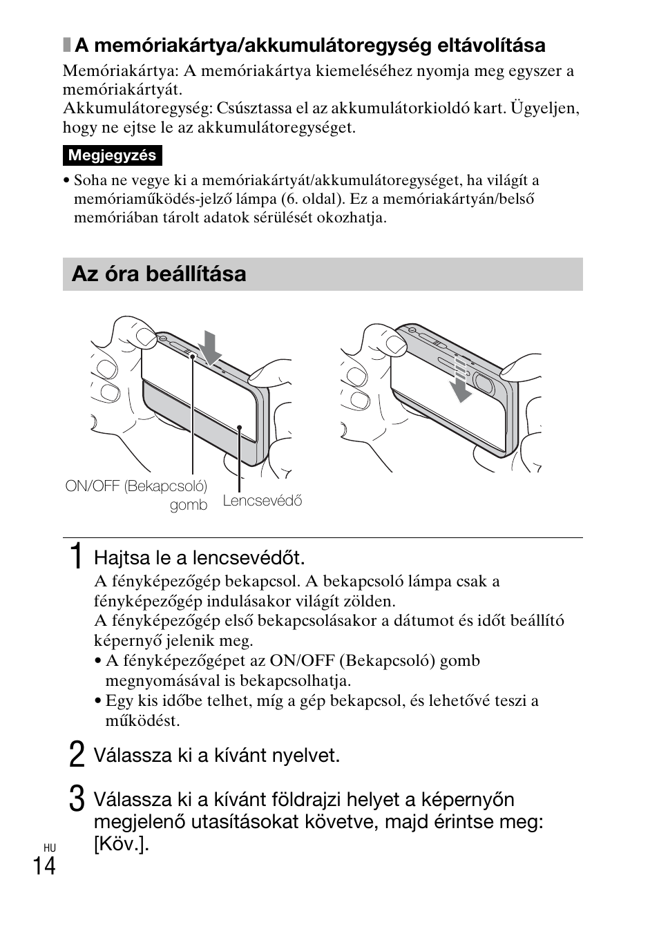 Az óra beállítása | Sony DSC-TX77 User Manual | Page 274 / 551