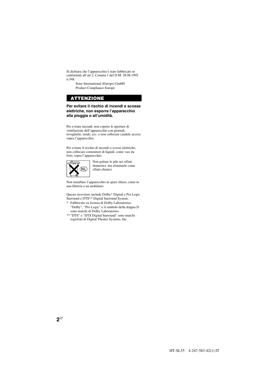 Sony HT-SL40 User Manual | Page 131 / 216