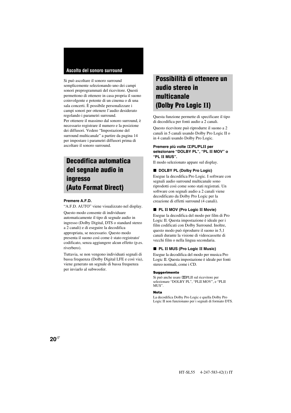 Sony HT-SL40 User Manual | Page 149 / 216