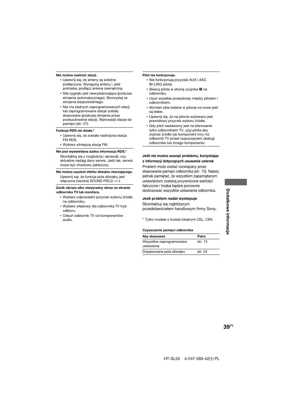 Sony HT-SL40 User Manual | Page 211 / 216