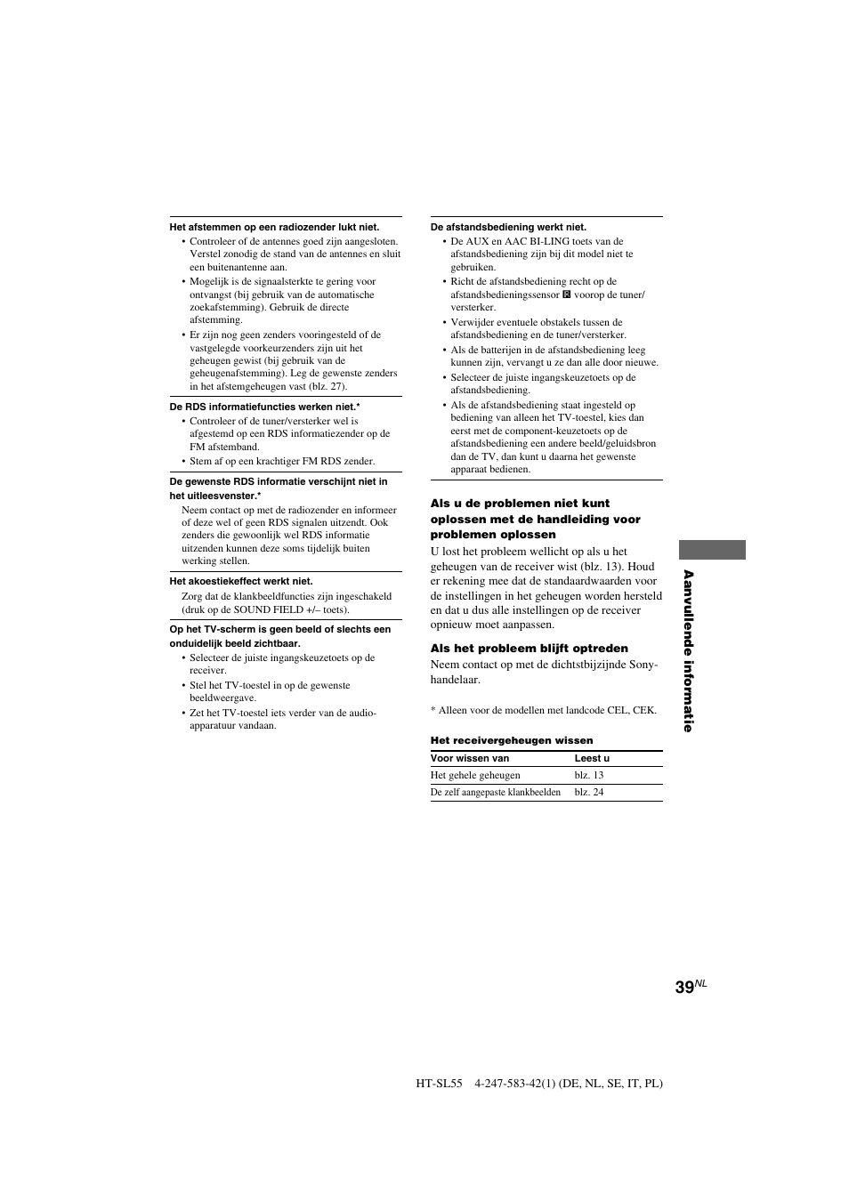 Sony HT-SL40 User Manual | Page 82 / 216