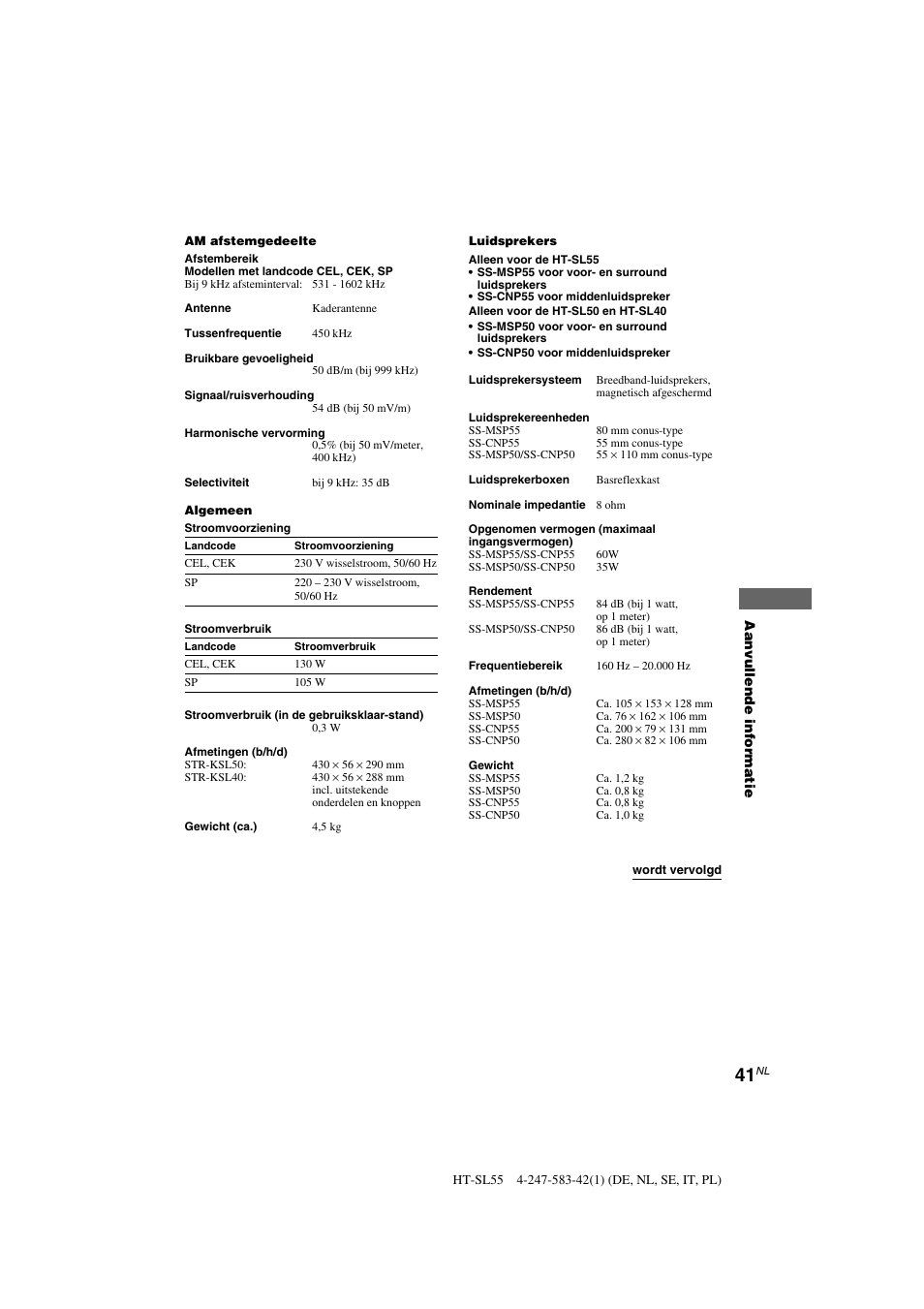 Sony HT-SL40 User Manual | Page 84 / 216