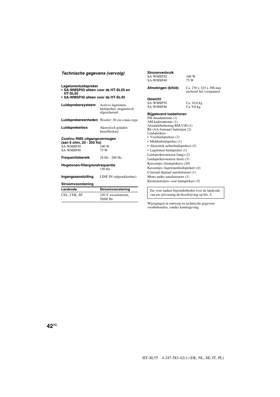 Sony HT-SL40 User Manual | Page 85 / 216