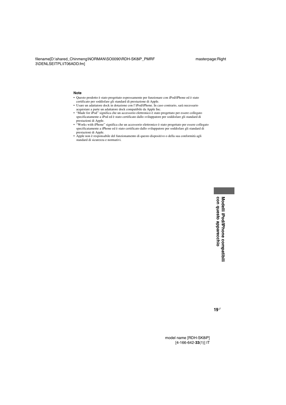 Sony RDH-SK8iP User Manual | Page 75 / 96
