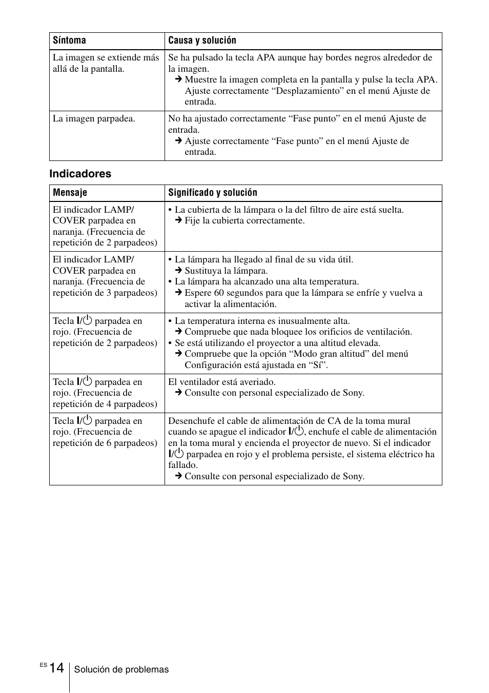 Sony VPL-EW5 User Manual | Page 58 / 107