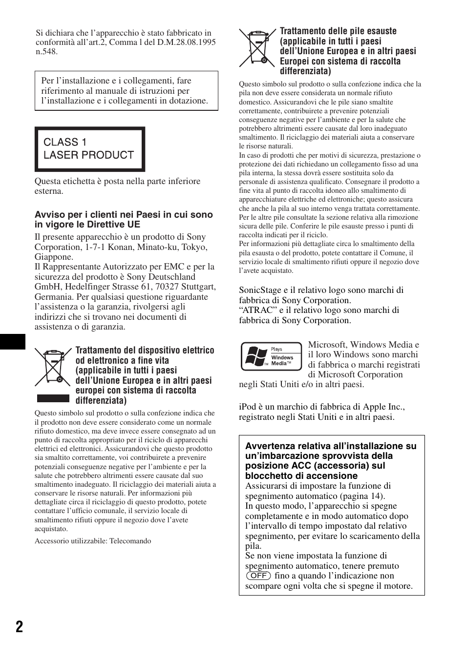 Sony CDX-H905iP User Manual | Page 114 / 136