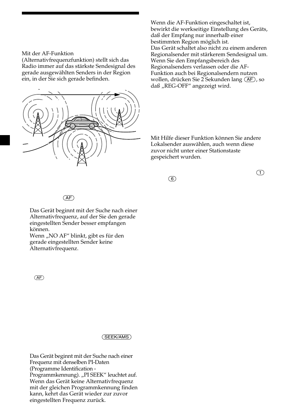 12 automatisches neueinstellen von sendern | Sony CDX-L410 User Manual | Page 34 / 112