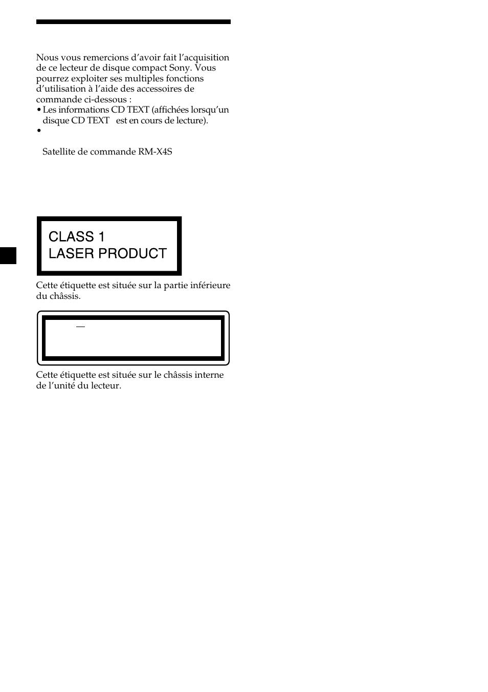 2félicitations | Sony CDX-L410 User Manual | Page 46 / 112