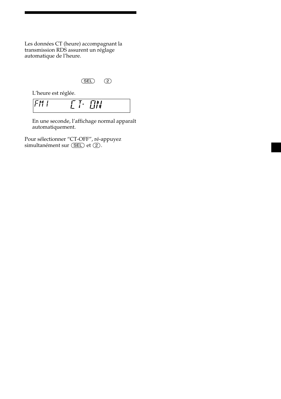 15 réglage automatique de l’heure | Sony CDX-L410 User Manual | Page 59 / 112