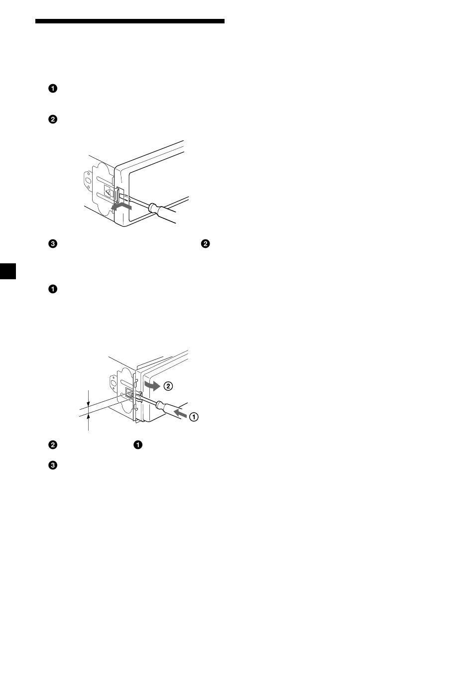 20 rimozione dell’apparecchio | Sony CDX-L410 User Manual | Page 86 / 112