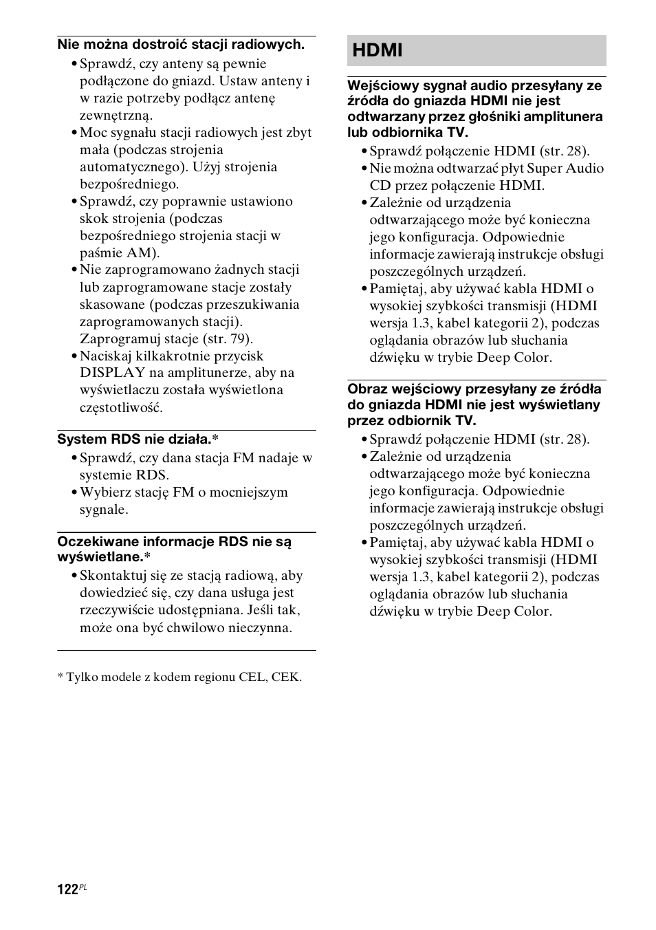 Hdmi | Sony STR-DH800 User Manual | Page 244 / 252