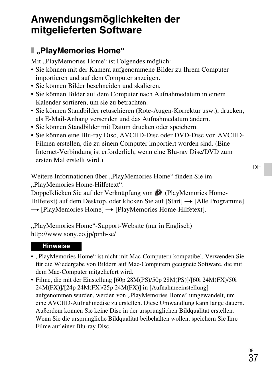 Sony NEX-6L User Manual | Page 165 / 627