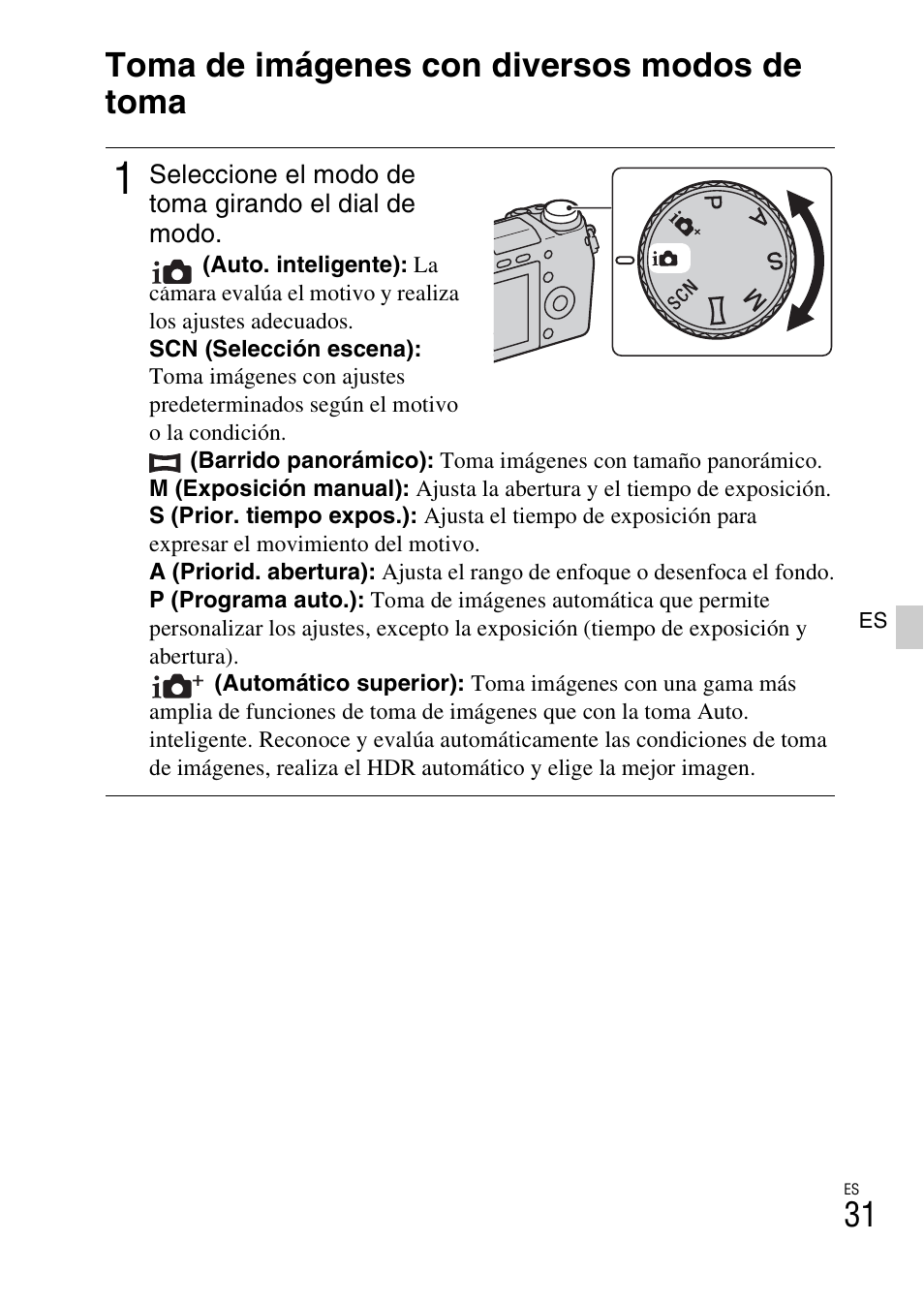 Toma de imágenes con diversos modos de toma | Sony NEX-6L User Manual | Page 223 / 627