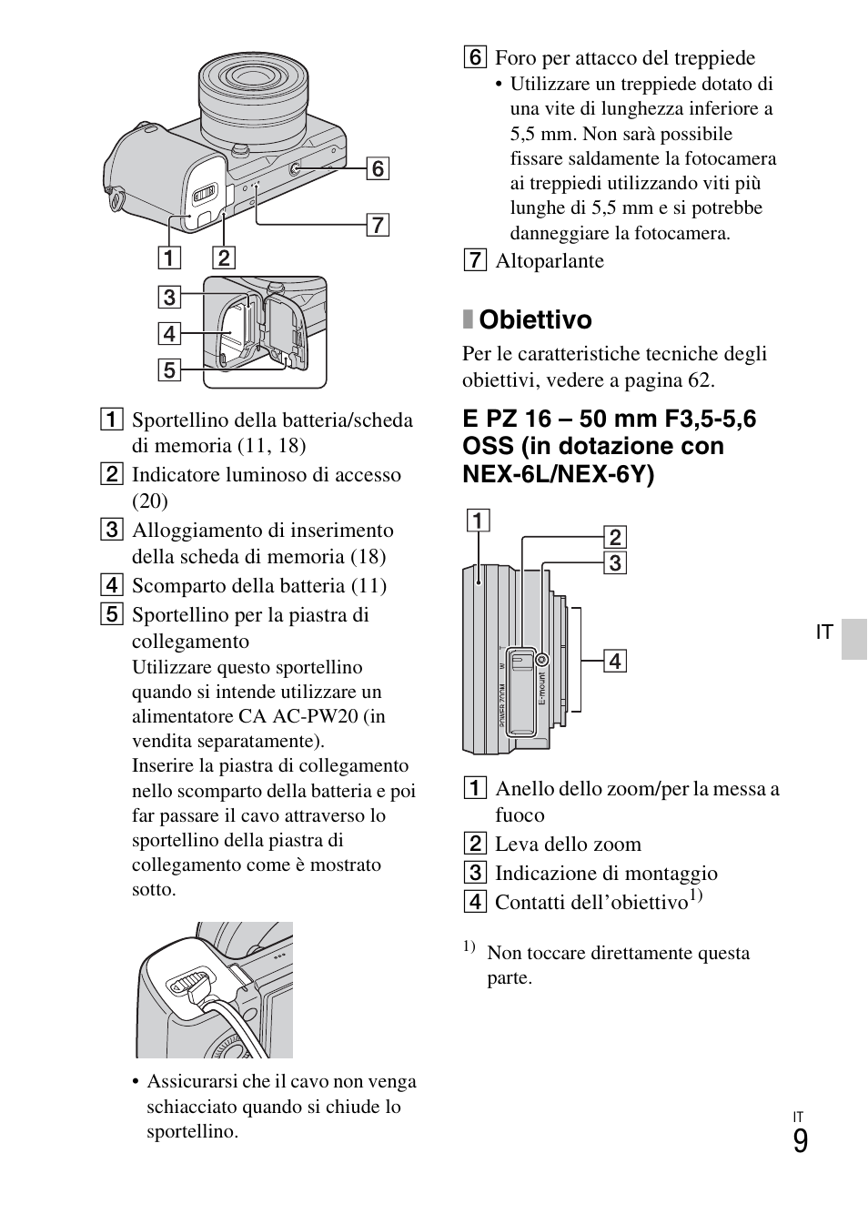 Xobiettivo | Sony NEX-6L User Manual | Page 261 / 627