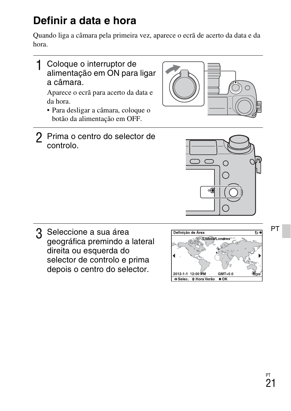 Definir a data e hora | Sony NEX-6L User Manual | Page 337 / 627