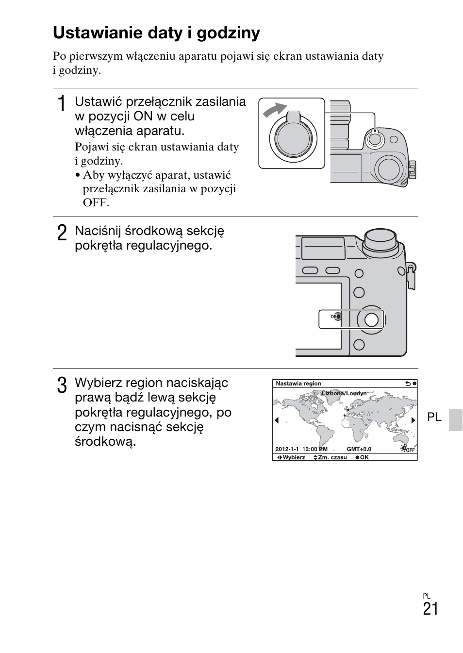 E) (21), Ustawianie daty i godziny | Sony NEX-6L User Manual | Page 459 / 627