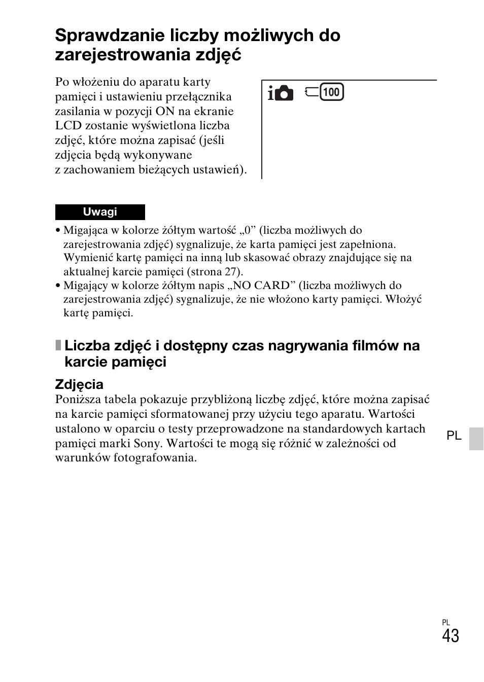 Pozostałe informacje | Sony NEX-6L User Manual | Page 481 / 627