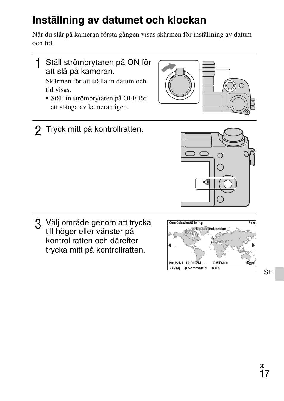 Inställning av datumet och klockan | Sony NEX-6L User Manual | Page 517 / 627