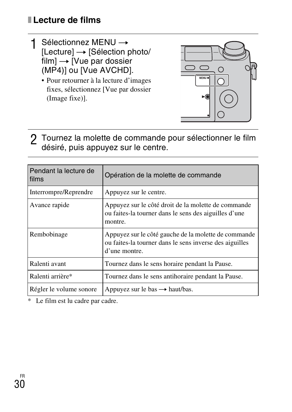 Xlecture de films | Sony NEX-6L User Manual | Page 92 / 627
