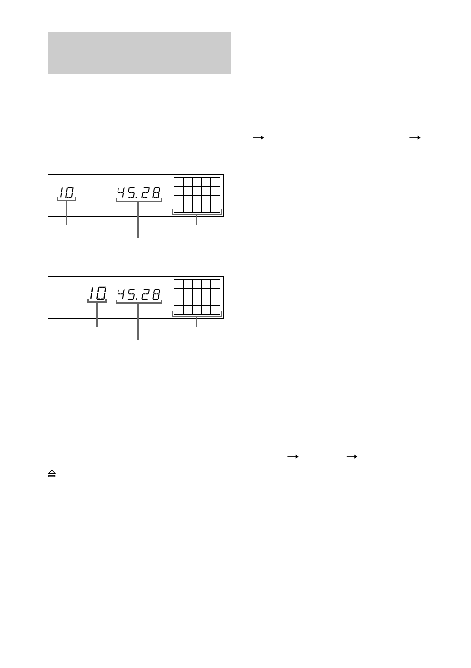 Cd-spelarens teckenfönster | Sony CDP-XE370 User Manual | Page 64 / 108