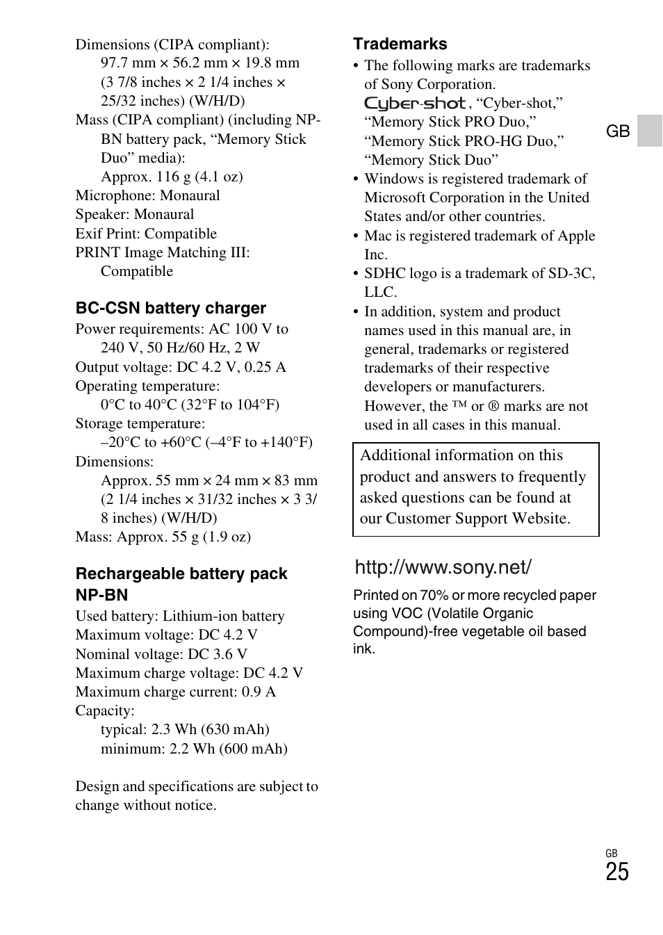 Sony DSC-W620 User Manual | Page 25 / 435