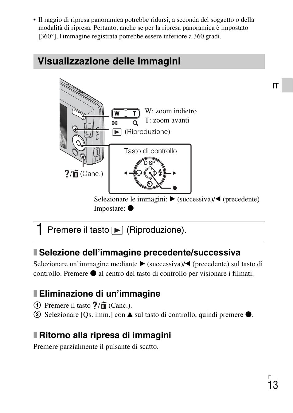 Visualizzazione delle immagini | Sony DSC-W620 User Manual | Page 61 / 435