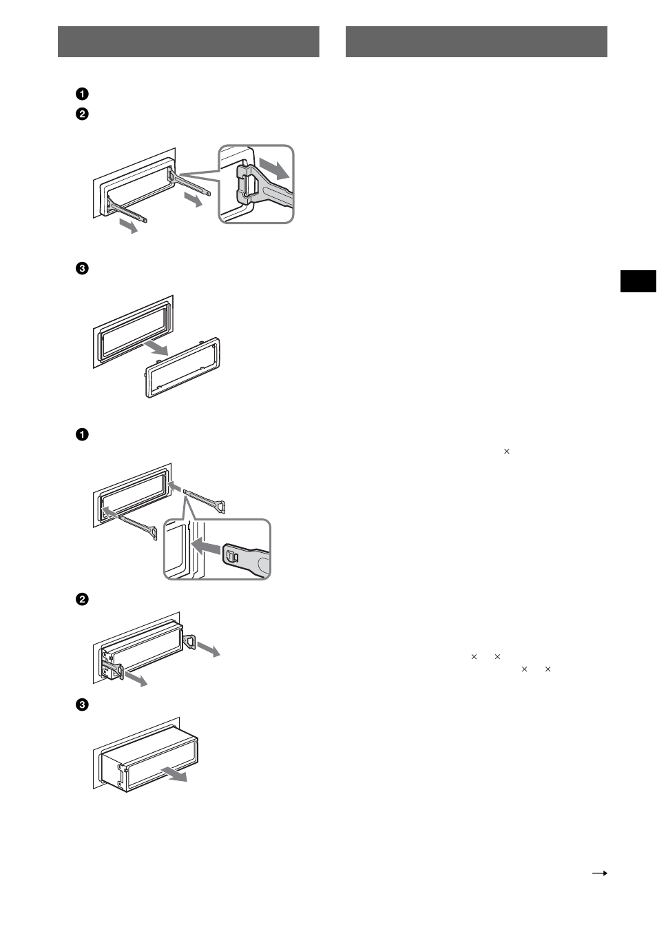 Removing the unit, Specifications, Removing the unit specifications | 13 removing the unit | Sony CDX-S2250S User Manual | Page 13 / 92