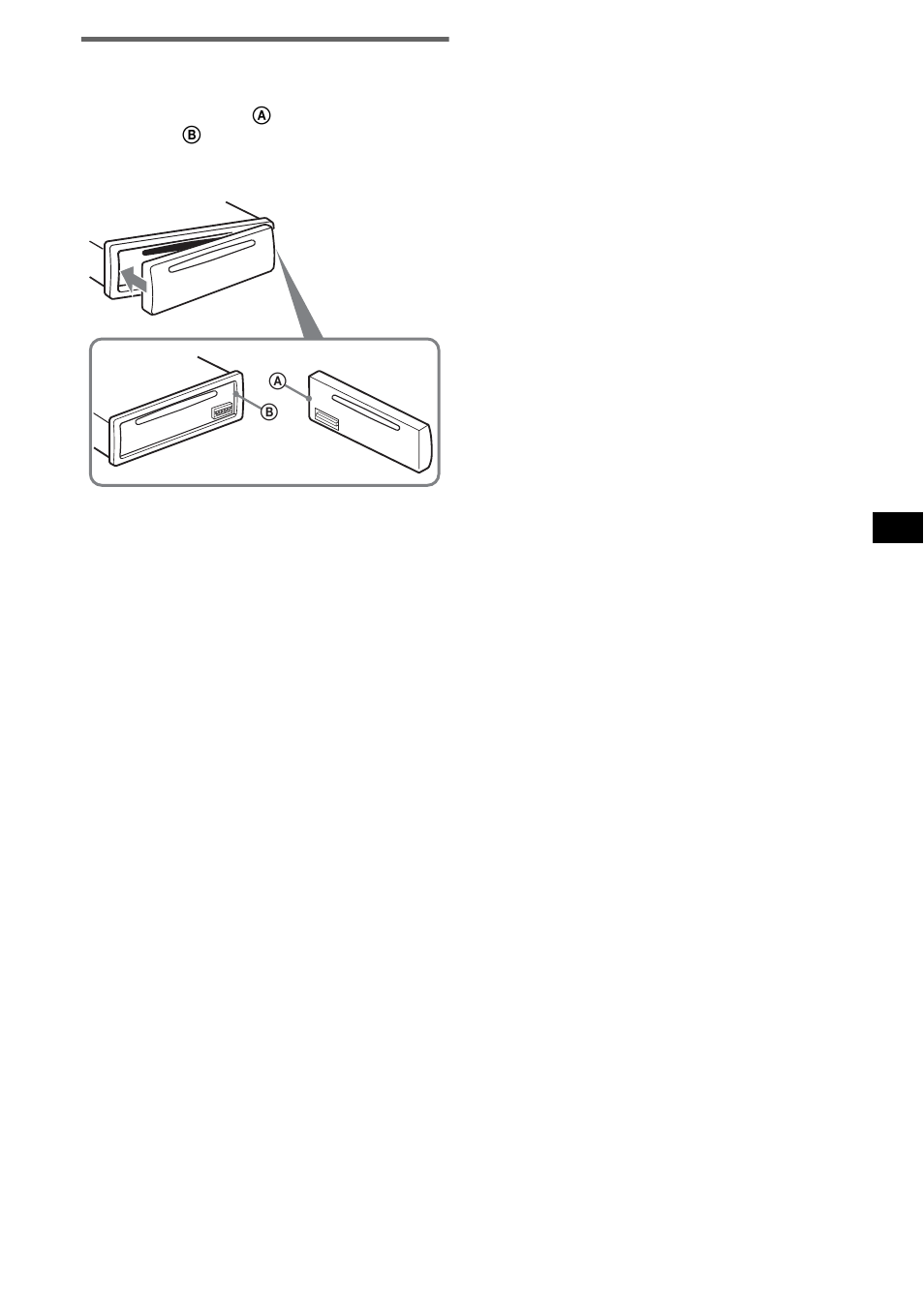 Installazione del pannello anteriore | Sony CDX-S2250S User Manual | Page 57 / 92