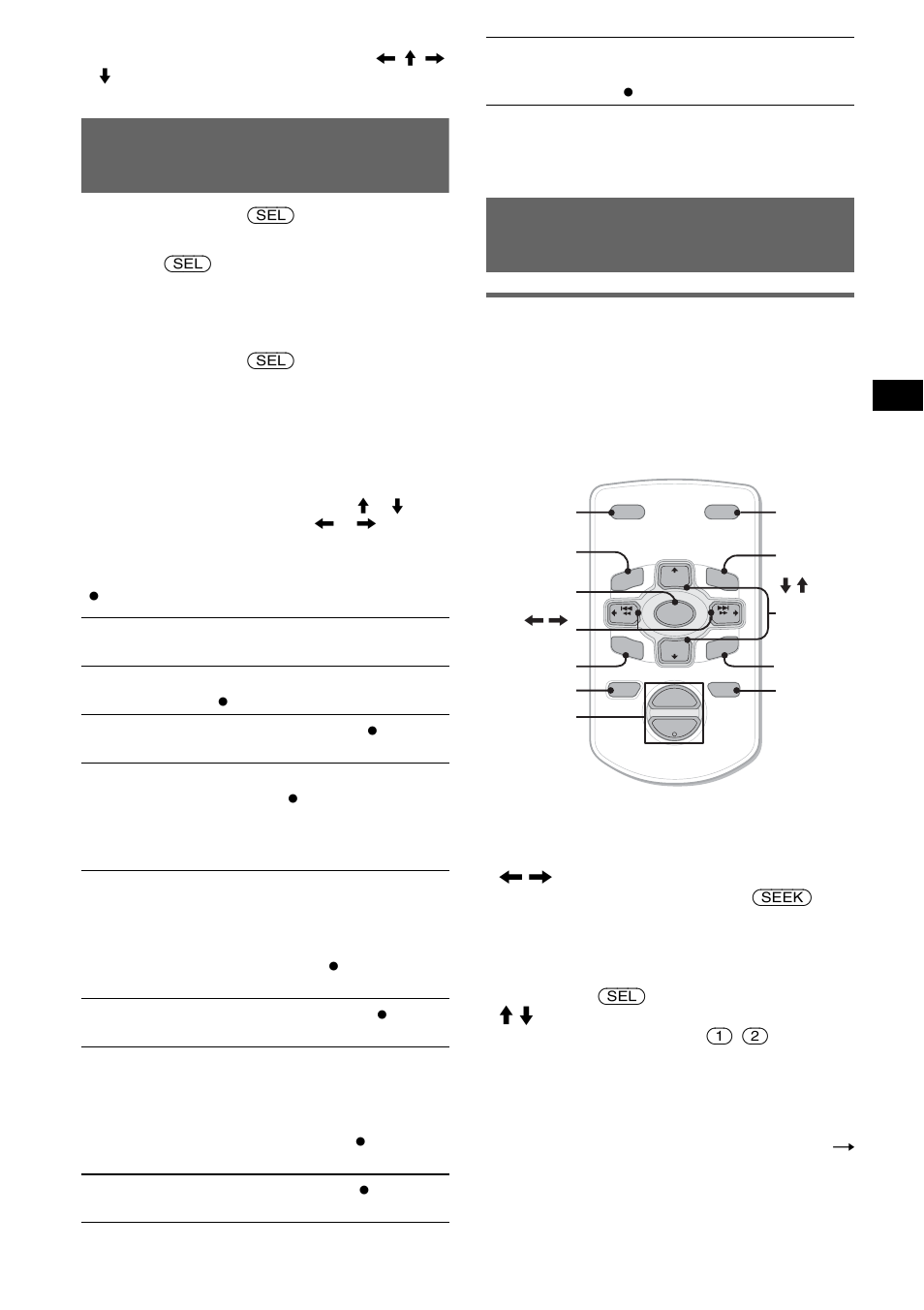 Adjusting setup items - set, Using optional remote commander, Card remote commander rm-x114 | Adjusting setup items — set, Location of controls | Sony CDX-S2250S User Manual | Page 9 / 92