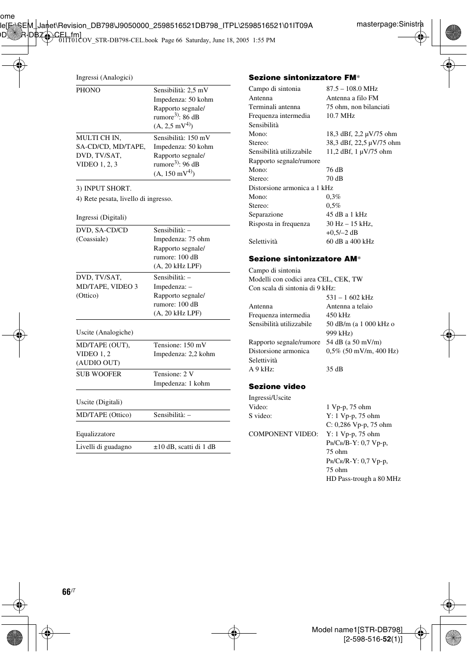 Sony STR-DB798 User Manual | Page 66 / 144