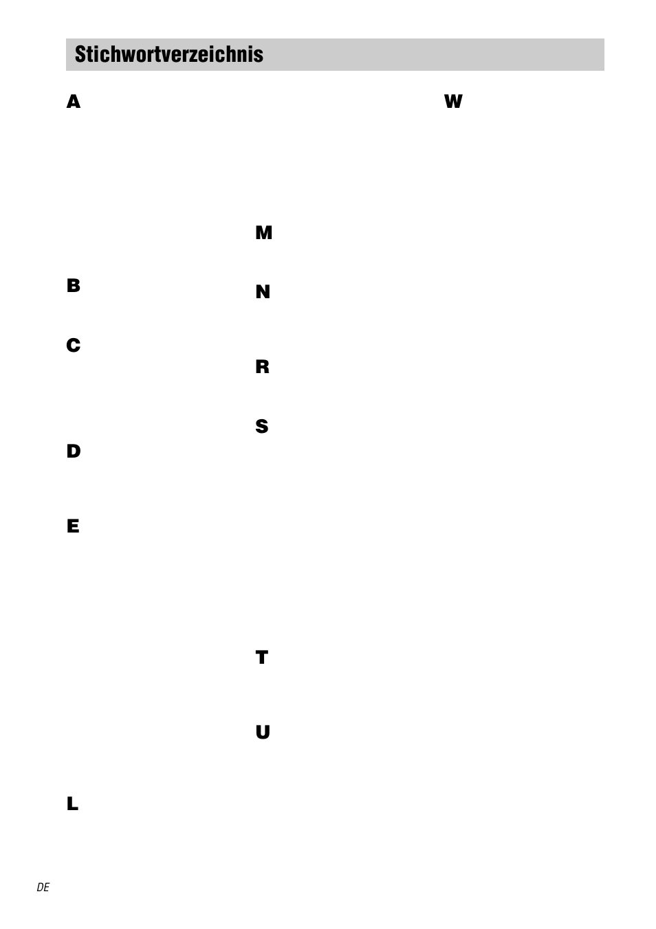 Stichwortverzeichnis | Sony STR-DA3000ES User Manual | Page 68 / 208