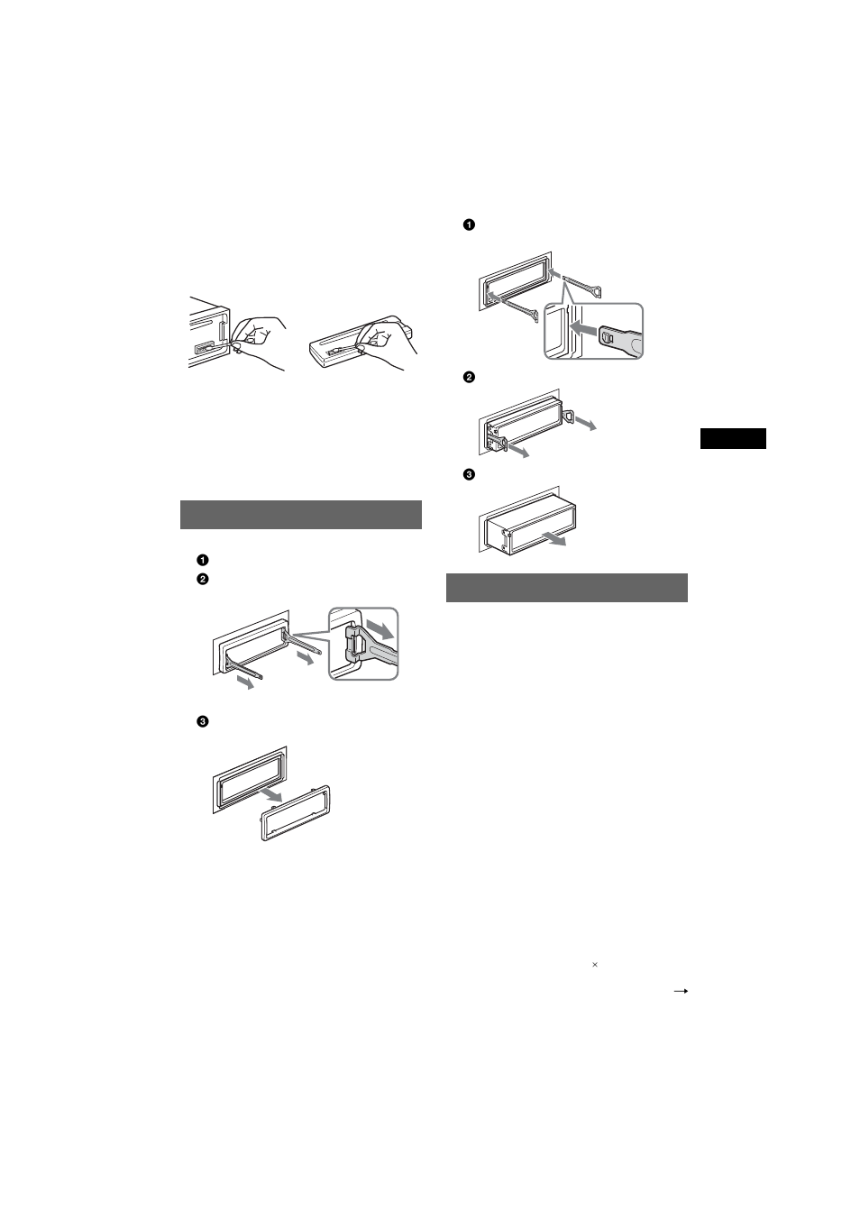 Removing the unit, Specifications, Removing the unit specifications | Sony CDX-R6750 User Manual | Page 17 / 104