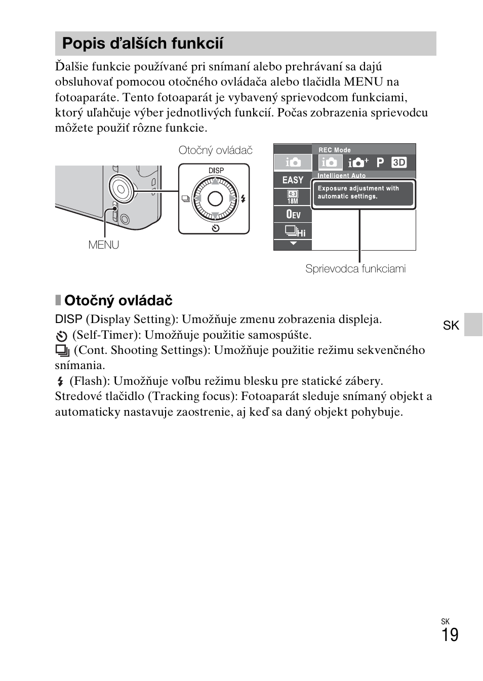 Popis ďalších funkcií, Xotočný ovládač | Sony DSC-WX60 User Manual | Page 363 / 611