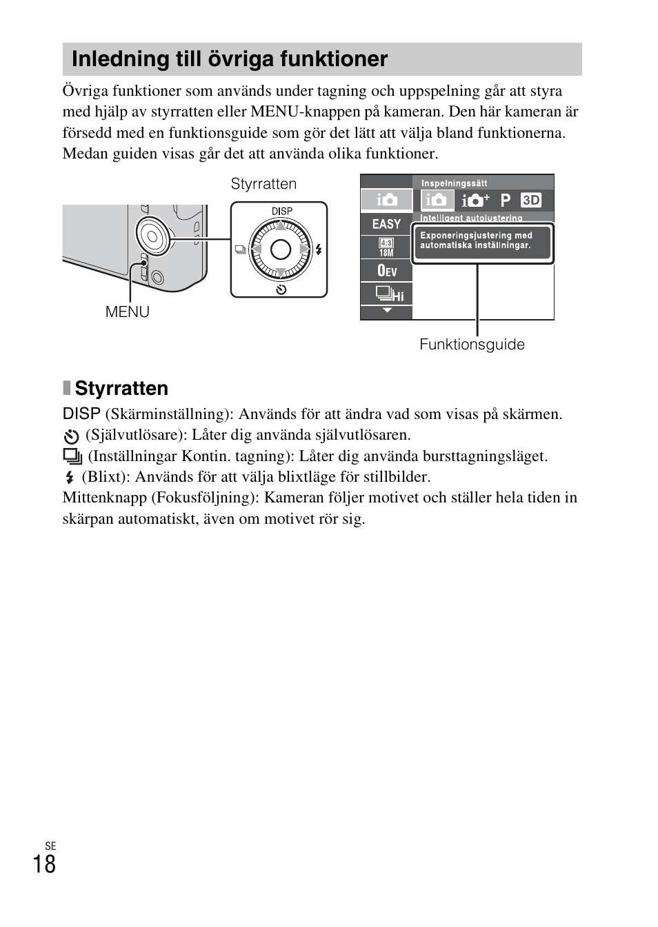 Inledning till övriga funktioner, Xstyrratten | Sony DSC-WX60 User Manual | Page 396 / 611