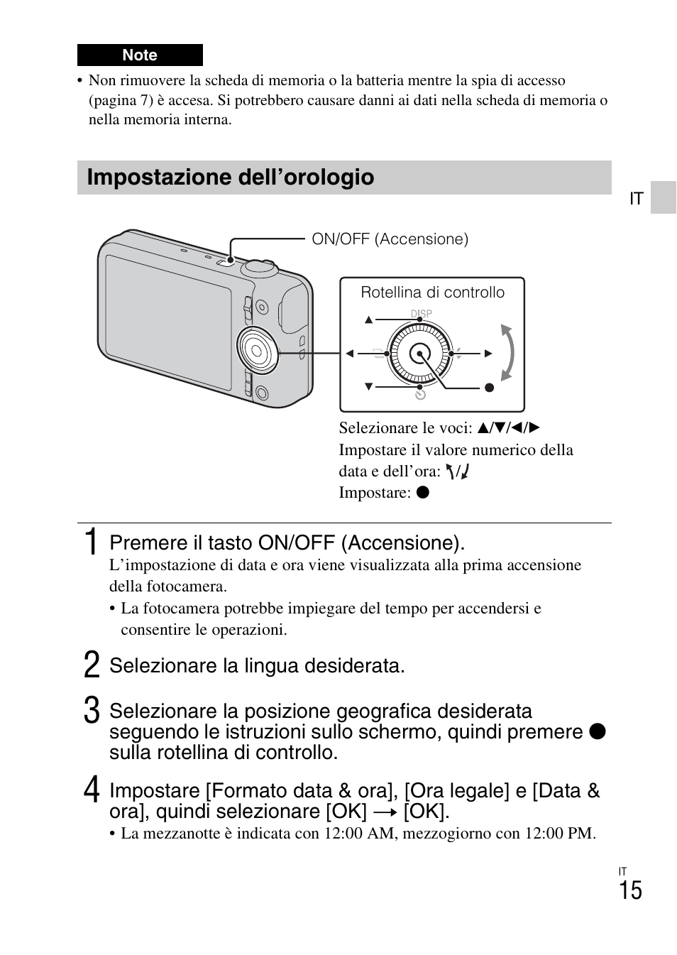 Impostazione dell’orologio | Sony DSC-WX60 User Manual | Page 85 / 611